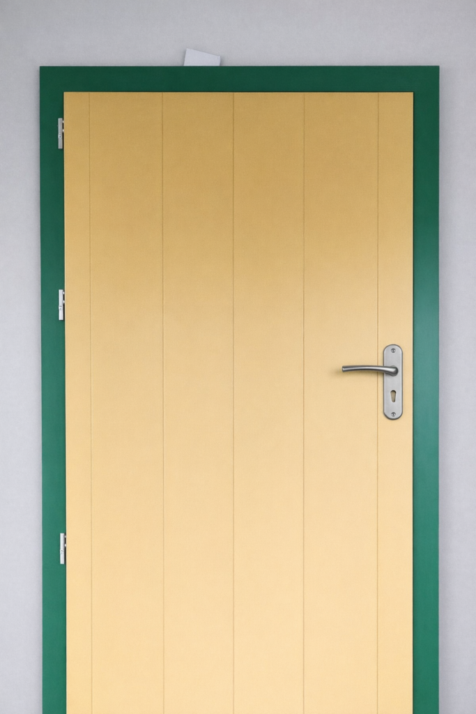 Realizacje drzwi drewniane dom z bali Olkusz realizacja Knapstol