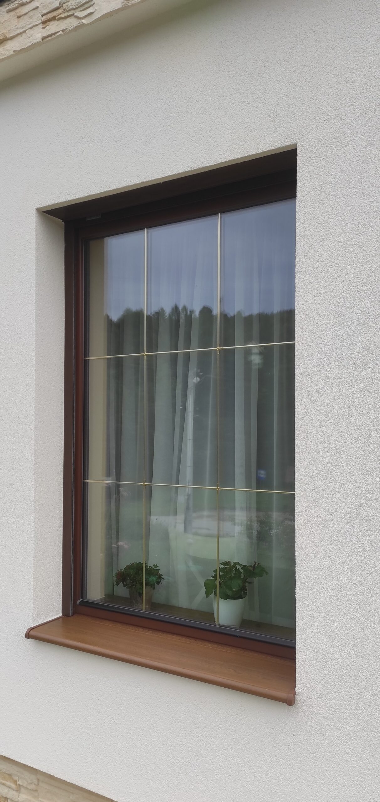 Realizacje Okna drewniane trzyszybowe sosnowe pasywne Oświęcim producent Knapstol