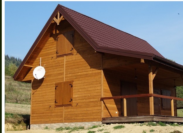 Okiennice drewniane okiennice drewniane dom z drewna Bochnia producent Knapstol