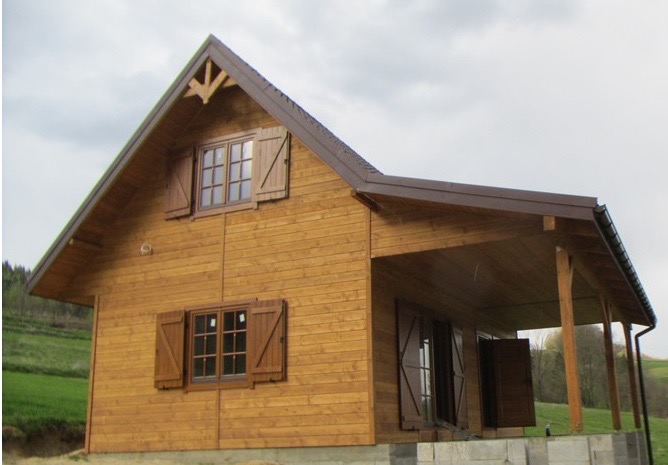 Okiennice drewniane Okiennice drewniane dom drewniany Tarnów producent Knapstol