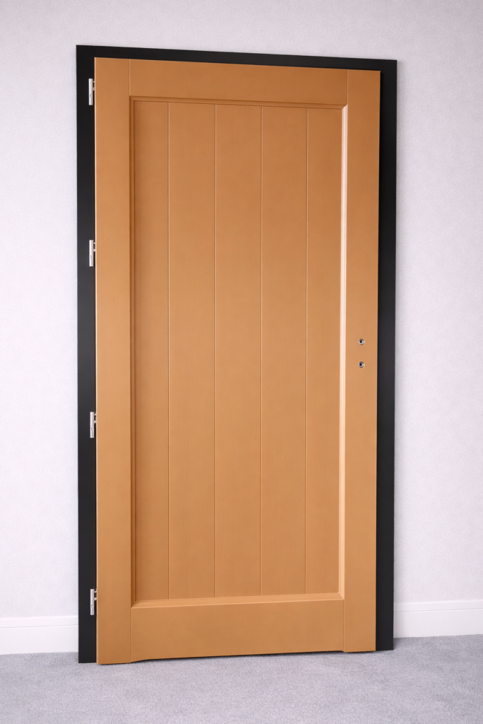 Realizacje drzwi drewniane dom z bali Nowy Sącz realizacja Knapstol