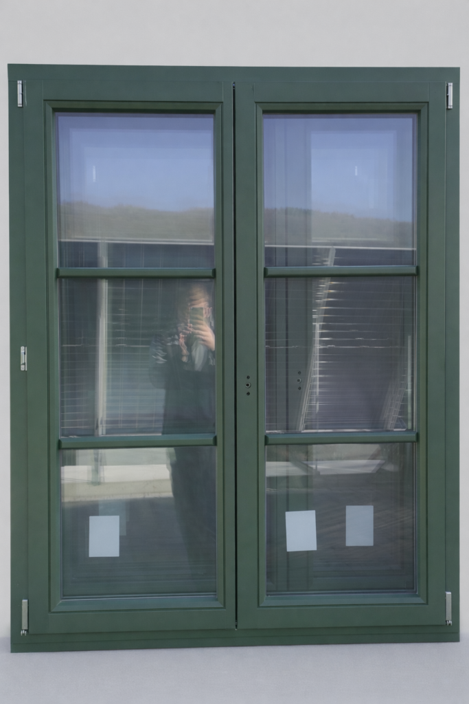 Okna drewniane dom z bali  Myślenice producent Knapsto,